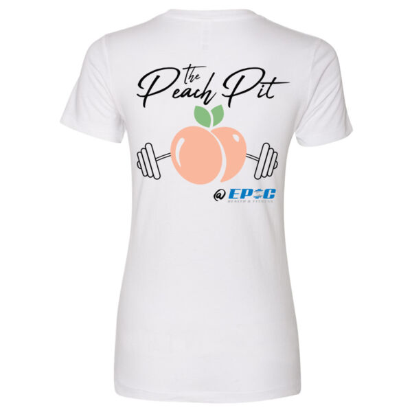 THE PEACH PIT - WOMEN'S FITTED T-SHIRT - WHITE - MQ21XV Thumbnail